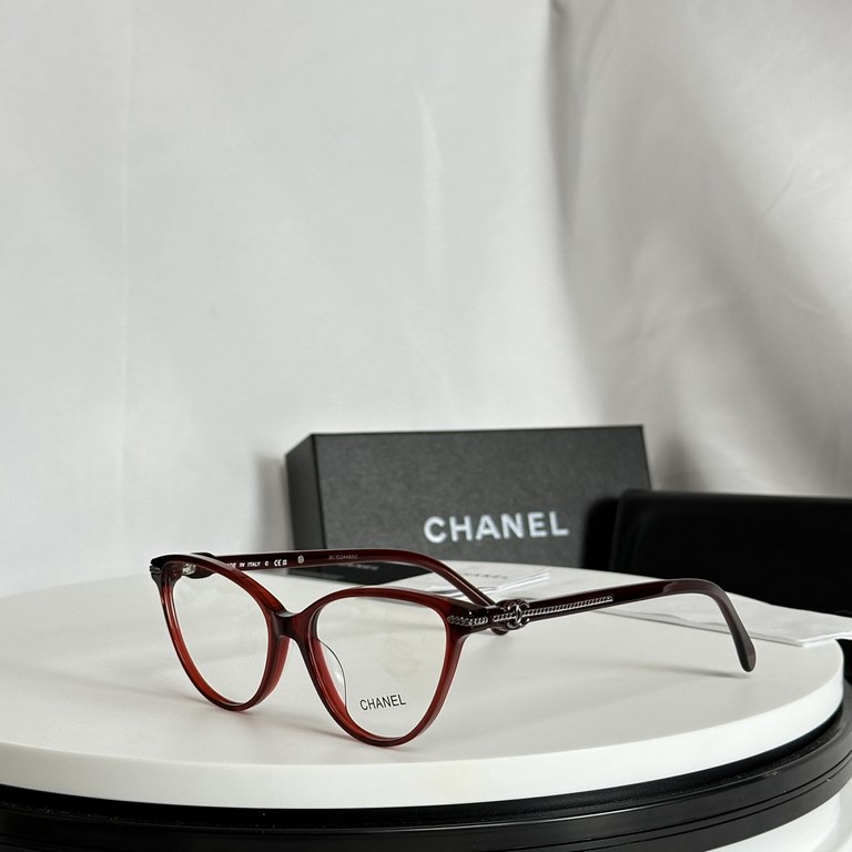 Genuine latest models 2023 fall and winter new CHANEL Chanel 3457 flat mirrorChanel CH3457 optical frame Chanel fall and winter seasonal new fashion personality ultra-light wearing comfortable counter synchronization thr