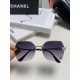 Chanel Chanel 2024 new eyeglasses sunglasses sunglasses rimless personalized fashion trend explosion of diamonds Ms. explosion sunglasses