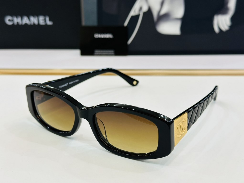 CHANE Xiangjia C74573S SIZE 52 mouth 18-145 Trendy explosive models sunglasses    high quality Wear comfortable F Netflix trend models sunglasses    three-dimensional feeling strong