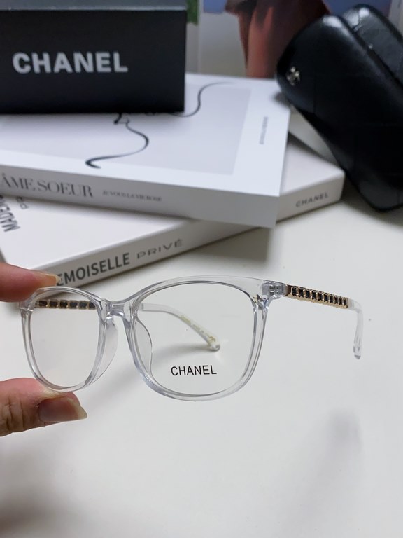 Chanel Chanel 2024 new Zhao Lu Si the same black frame glasses female vegetarian goddess small perfume wind anti-blue light myopia can be equipped with degrees of large frame chain Optical frame