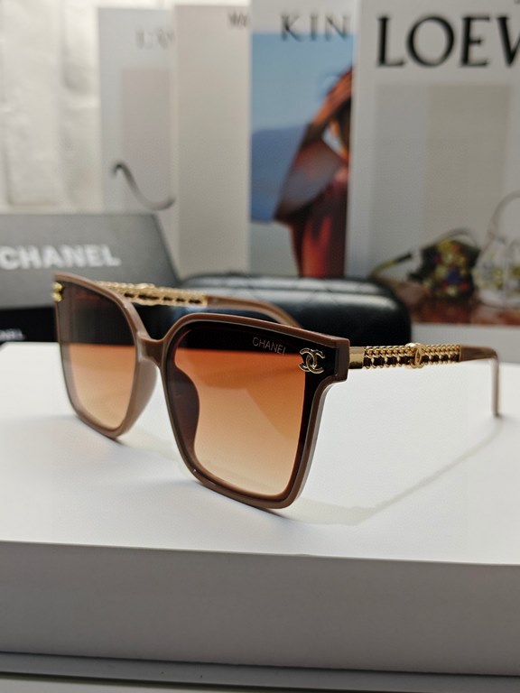 CHANEL CHANEL 2024 new trend explosion fashion box sunglasses wear comfortable Net red tide models sunglasses ladies HD thickened polarized sunglasses     high quality 8 colors