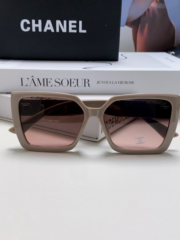 CHANEL Chanel    Fashion Sunglasses Lenses Top Luxury [Strong] High Quality [Victory] [Kiss]    [Delighted] Extraordinary Temperament    Ladies Driving Sunglasses [ Love] 8 Colors