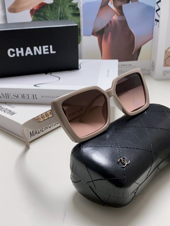 CHANEL Chanel    Fashion Sunglasses Lenses Top Luxury [Strong] High Quality [Victory] [Kiss]    [Delighted] Extraordinary Temperament    Ladies Driving Sunglasses [ Love] 8 Colors