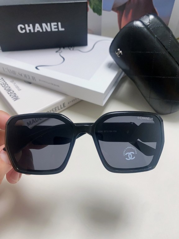 Chanel Chanel 2024 new men and women fashionable and elegant sunglasses women high quality sunglasses driving UV glasses fashion ladies sunglasses