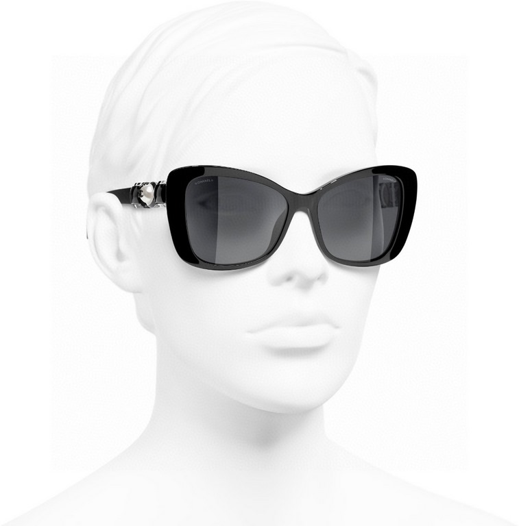 Chanel Chanel new pearl worthy of the earthCH5445H Butterfly shaped sunglasses Sunglasses