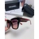 CHANEL Chanel 2024 Xiao Xiang models high-definition anti-ultraviolet sunglasses women's fashion sunglasses star the same Korean version of the large frame glasses