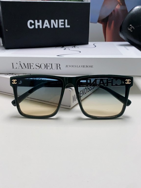 CHANEL CHANEL 2024 new trend explosion fashion square frame sunglasses wear comfortable Net red tide models sunglasses ladies HD thickened polarized sunglasses     high quality TR frame   5 color