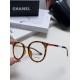 Chanel Chanel 2024 new Korean retro round frame eyeglasses frame women's ultra-lightweight fashion can be equipped with lenses eyes myopia frame high quality