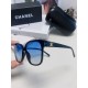 CHANEL Chanel 2024 new small red book incense with the same sunglasses letter mirror legs large square frame anti-ultraviolet sunglasses