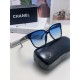 CHANEL Chanel 2024 new small red book incense with the same sunglasses letter mirror legs large square frame anti-ultraviolet sunglasses