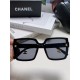 Chanel Chanel 2024 new fashion sunglasses advanced sense of large frame show face small gradient color sunglasses UV small fragrance  umbrella pendant