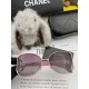 [CHANEL] CHANEL 2024 new camellia trend explosion models fashion round frame sunglasses wear comfortable Net red tide models sunglasses    Model CH9803