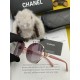 [CHANEL] CHANEL 2024 new camellia trend explosion models fashion round frame sunglasses wear comfortable Net red tide models sunglasses    Model CH9803