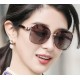 [CHANEL] CHANEL 2024 new camellia trend explosion models fashion round frame sunglasses wear comfortable Net red tide models sunglasses    Model CH9803