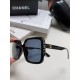 Chanel Chanel 2024 new fashion sunglasses female anti-ultraviolet Korean version of the tide of large face thin box sunglasses summer sunscreen Ms. sunglasses