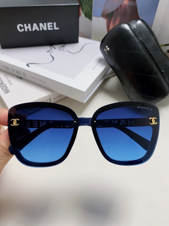 Chanel Chanel 2024 new boys and women universal sunglasses sports Europe and the United States women anti-ultraviolet sunglasses elegant incense family couple hip-hop American glasses