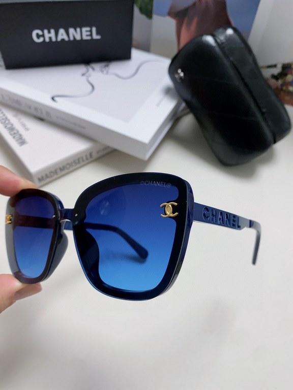 Chanel Chanel 2024 new boys and women universal sunglasses sports Europe and the United States women anti-ultraviolet sunglasses elegant incense family couple hip-hop American glasses