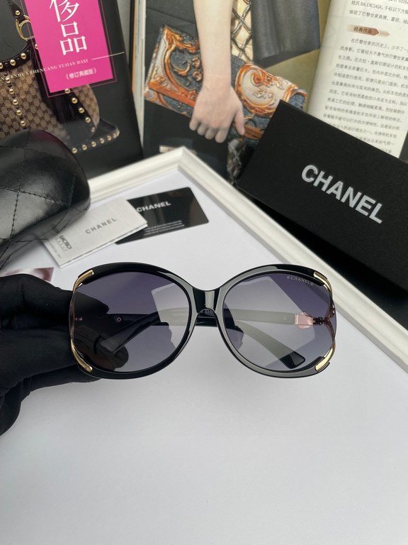 Brand,  Chanel Chanel Women's Camellia Polarized Sunglasses PC Frame  Imported Polaroid HD Polarized Lenses, No. 9056