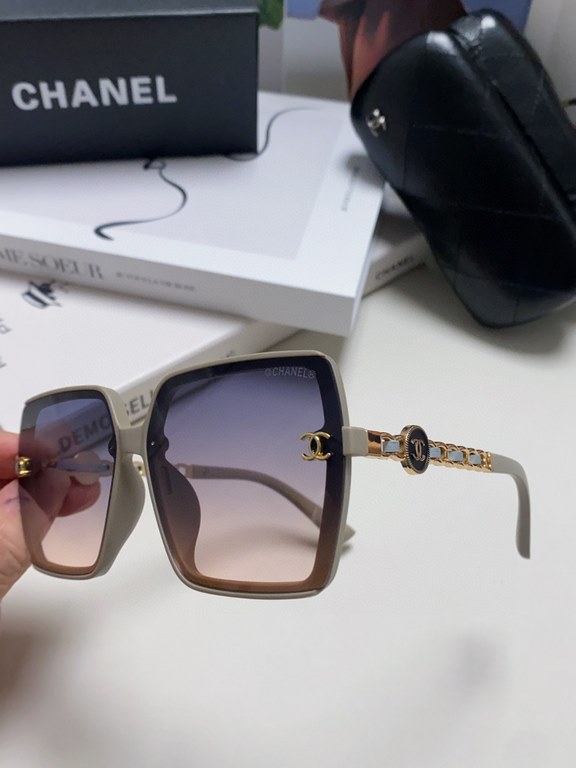 Chanel Chanel 2024 new polarized sunglasses fashion women's sunglasses Xiao Xiangfeng the same weaving chain mirror leg trend sunshade sun protection