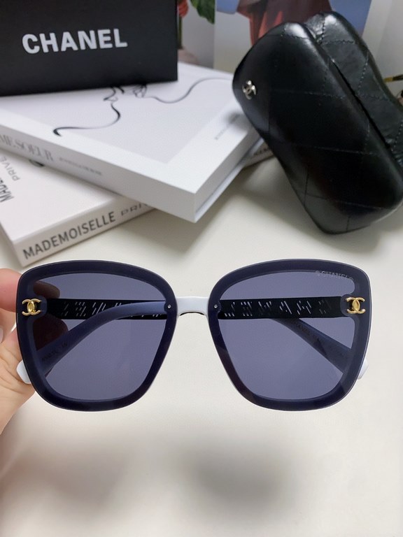 Chanel Chanel 2024 new boys and women universal sunglasses sports Europe and the United States women anti-ultraviolet sunglasses elegant incense family couple hip-hop American glasses