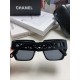 Chanel Chanel 2024 new English letters square box sunglasses female Korean version of the trend of hundred with sunglasses net red street shooting simple glasses