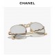 Original single Chanel Chanel 24 wheat metal flight sunglasses CH9566 official synchronization arrival