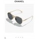 Original single Chanel Chanel 24 wheat metal flight sunglasses CH9566 official synchronization arrival