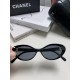 Chanel Chanel vintage cat-eye Xiao Xiang sunglasses women's high-class sense of letters rim oval sunglasses classic round Wang Yibo same models