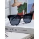 CHANEL Chanel 2024 new small red book incense with the same sunglasses letter mirror legs large square frame anti-ultraviolet sunglasses