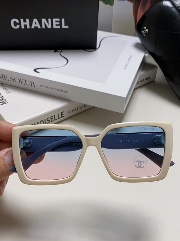 CHANEL Chanel    Fashion Sunglasses Lenses Top Luxury [Strong] High Quality [Victory] [Kiss]    [Delighted] Extraordinary Temperament    Ladies Driving Sunglasses [ Love] 8 Colors