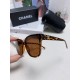 CHANEL Chanel 2024 new small red book incense with the same sunglasses letter mirror legs large square frame anti-ultraviolet sunglasses