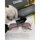 CHANEL] Chanel new nylon polarized too glasses, rimless diamond cut edge more texture, the atmosphere of the woman model, big face small face are good-looking ! Model CH35812