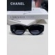 Chanel Chanel 2024 new small perfume wind retro senior sense oval frame sunglasses female ins net red street shooting personalized Europe and the United States cat eye sunglasses Ms. sunglasses