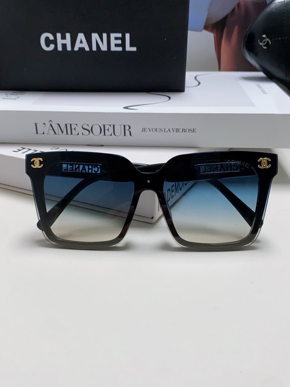 Chanel Chanel sunglasses   round face treasure look over, super cover meat face, show face small Chuan Xiao Xiangfeng style 24 new large square frame sunglasses versatile skinny, huge show face is small!Big face, round f