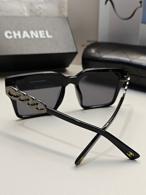 CHANEL Chanel  2024 official early spring new models, many stars with the same [color]    new large frame sunglasses ,    Polaroid Ultra Clear Sunglasses