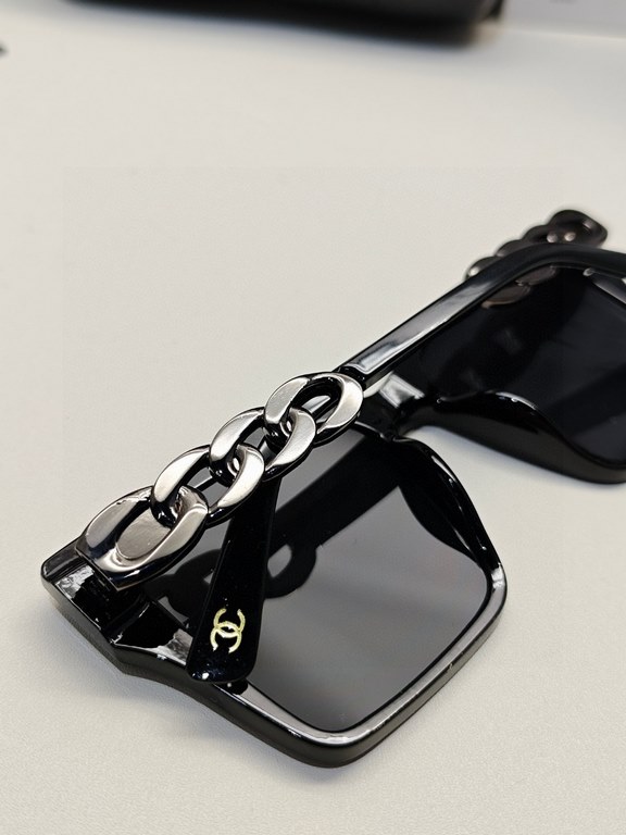 CHANEL Chanel  2024 official early spring new models, many stars with the same [color]    new large frame sunglasses ,    Polaroid Ultra Clear Sunglasses