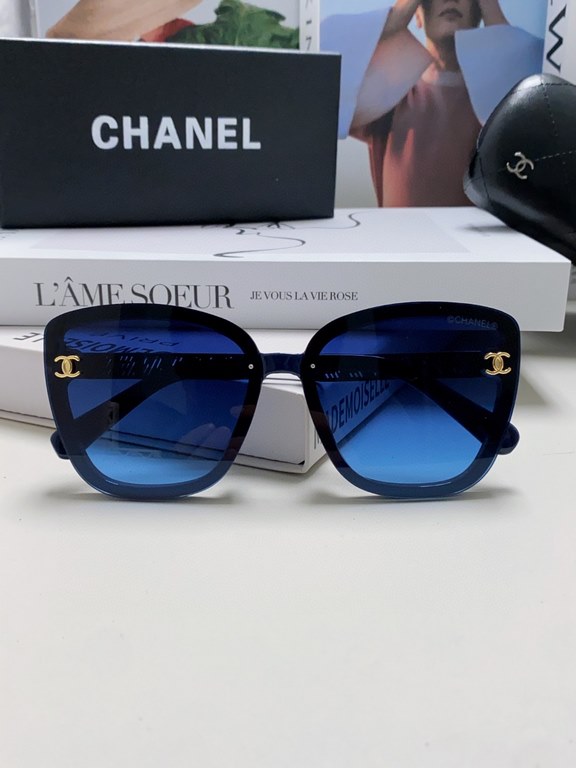 Chanel Chanel 2024 new boys and women universal sunglasses sports Europe and the United States women anti-ultraviolet sunglasses elegant incense family couple hip-hop American glasses