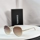 Original single Chanel Chanel 24 wheat metal flight sunglasses CH9566 official synchronization arrival