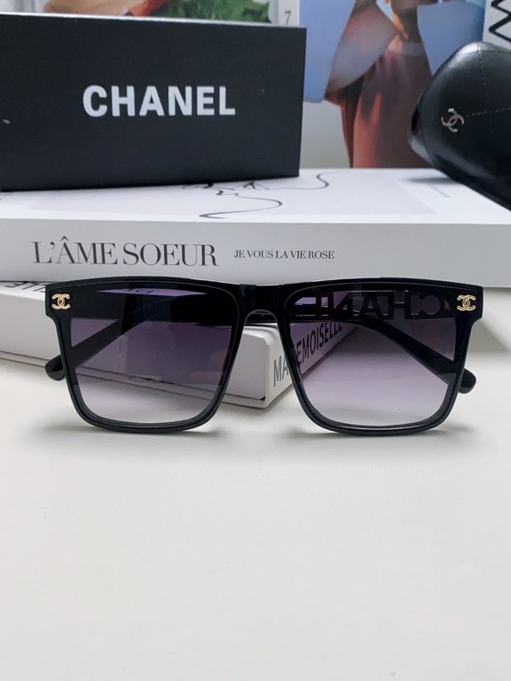 CHANEL CHANEL 2024 new trend explosion fashion square frame sunglasses wear comfortable Net red tide models sunglasses ladies HD thickened polarized sunglasses     high quality TR frame   5 color