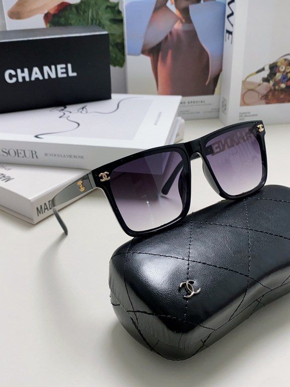 CHANEL CHANEL 2024 new trend explosion fashion square frame sunglasses wear comfortable Net red tide models sunglasses ladies HD thickened polarized sunglasses     high quality TR frame   5 color