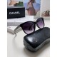 Chanel Chanel 2024 new retro cat-eye letters inserted heart foot net red sunglasses female tide ins advanced sense of sunglasses Trend full