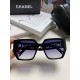 Chanel Chanel 2024 new English letters square box sunglasses female Korean version of the trend of hundred with sunglasses net red street shooting simple glasses