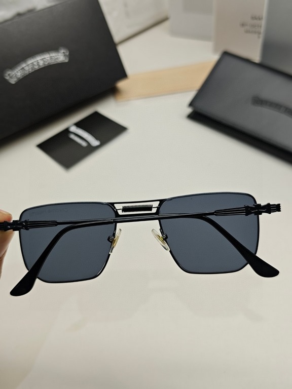 Chrome Hearts Crocus 2024 new ultra-small square retro small lens sunglasses mini small glasses men tide net red square frame sunglasses