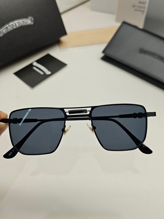 Chrome Hearts Crocus 2024 new ultra-small square retro small lens sunglasses mini small glasses men tide net red square frame sunglasses