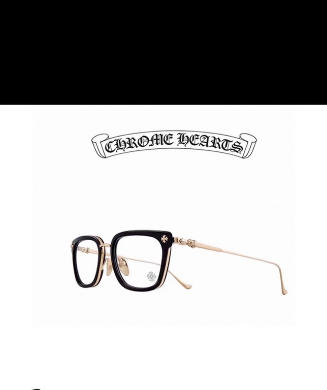 CHROME HEART pure titanium frameSimple cross flower and sword decoration, the whole eyeglasses have a very three-dimensional feelingGIZZNME SIZE52-22-148