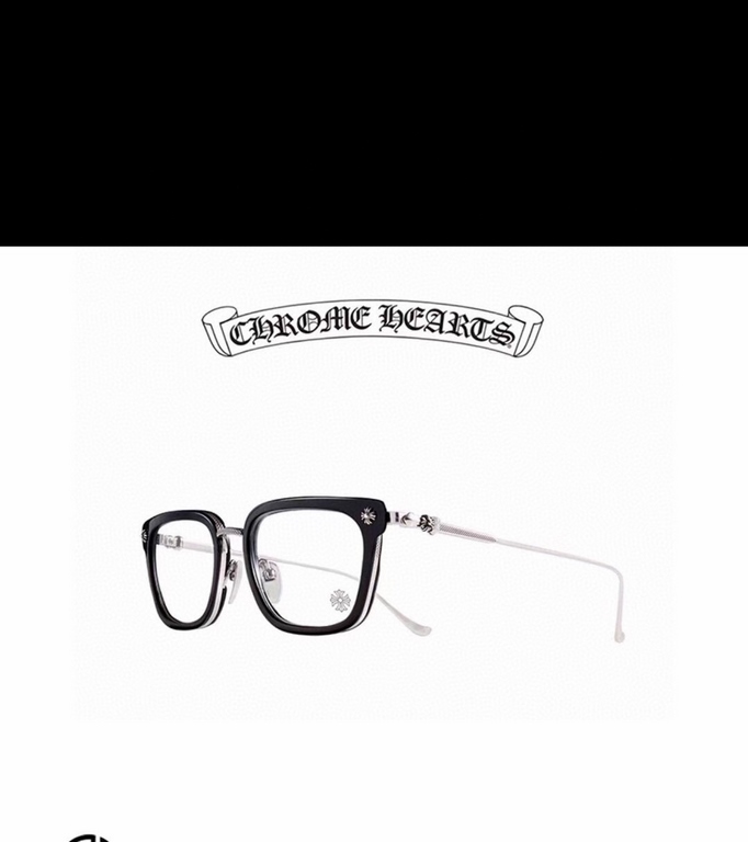 CHROME HEART pure titanium frameSimple cross flower and sword decoration, the whole eyeglasses have a very three-dimensional feelingGIZZNME SIZE52-22-148