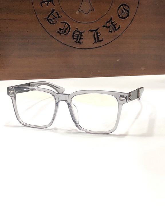 CHROME HEART - The essential face-slimmer with a large square frameSimple punk style without the crowd CH8164SIZ356-18-150