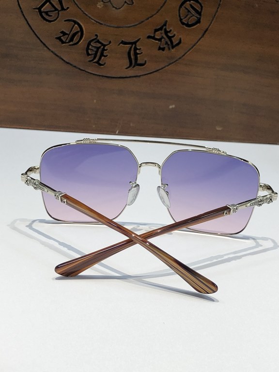 Exclusive customized models Heavy craftsmanship   Crocker heart is open again  The big square frame sunglasses boutique high end CH8078 SIZE62-15-148