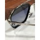 New Sunglasses Vintage Crocker Heart CHROME HEART Double-beam frame with clean and simple line design Titanium frameTitanium ring with laser engraved horseshoe pattern, personalized and exquisite.CH8153 SIZE55-19-147