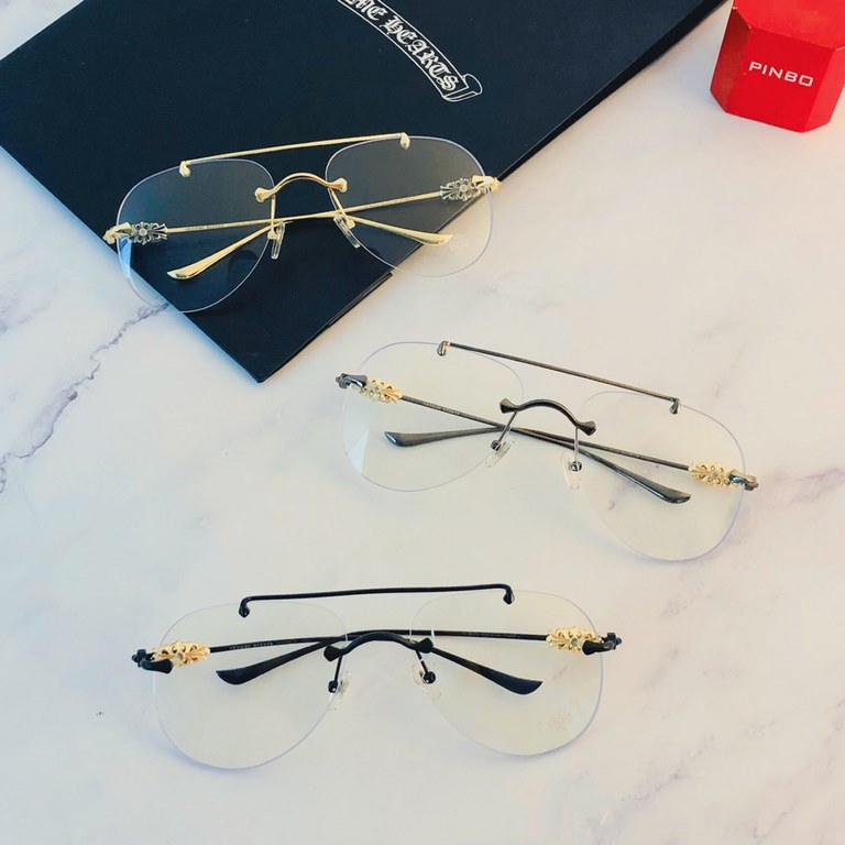 Crocker heart eyeglasses shivering with the same style Harajuku style metal retro eyeglasses frame male anti-blue light flat glasses can be fitted with myopia